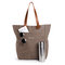 Brenice Vintage Casual Canvas Backpack Handbag For Women Men - Coffee