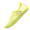 Mens Fabric Mesh Lightweight Breathable Hook Loop Beach Swimming Diving Shoes - Yellow