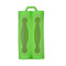 Dual Battery Silicone Cases Protective Covers Colorful Soft Rubber Skin Storage Box - Green