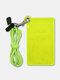 Men PVC Candy Color Translucent Waterproof Card Holder Card Bag - Green