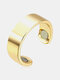 1 Pcs Simple Casual Style Unique Personality Magnetic Ring Health Alloy Fashion Men's Open Ring - Gold