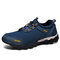 Men Outdoor Waterproof Cloth Slip Resistant Casual Hiking Sneakers - Blue