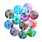 20 piezas de cristal de cristal pegatinas de refrigerador Árbol de la vida Classic Patrón Imán 3D hermosas pegatinas  - #10