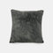 Nordic Simple Solid Color Rabbit Fur Plush Pillow Home Bedroom Pillowcase - Dark Gray