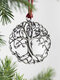 1 PC Alloy Christmas Snowflower Árvore de Natal Decoração do boneco de neve na árvore de Natal Pingente Enfeites - #07