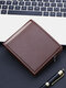 PU Leather Vintage Short Thicken Multi-Card Slot Card Holder Money Clip Wallet - Coffee 01