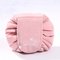 Corduroy Convenient Storage Bag Foldable Cosmetic Bag For Women - Light Pink