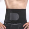Men Adjustable Waist Support High Elasticity Breathable Sport Fitness Body Shaper Belly Belt - Black