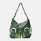 Women Tie Dye Multi-carry Waterproof Large Capacity Crossbody Bag Shoulder Bag Handbag Backpack - Green