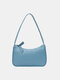 Women Casual Solid Phone Shoulder Bag - Blue