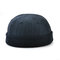पुरुषों और महिलाओं के Plus बड़े रेट्रो लुढ़का कफ नाविक टोपी के लिए आकार रेट्रो नट टोपी समायोज्य टोपी - गहरा नीला