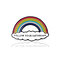Creativo carino arcobaleno ponte spilla arcobaleno kit goccia Olio spilla in metallo denim Borsa gioielli da donna - 07