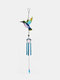 1 pieza Colorful libélula colibrí Colgante campana tubo campanas de viento interior al aire libre jardín decoración del hogar adornos - #03