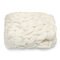 120 * 150 cm Soft Coperta a maglia grossa a mano calda Coperta di lana spessa in filato di lana - bianca