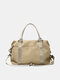 Unisexual Dacron Casual Large Capacity Travel Bag Portable Dry And Wet Separation Design Brief Storage Bag - Khaki