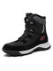 Women Casual Warm Lace Up Short-Calf Snow Boots - Black