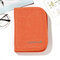 Porte-cartes en tissu Oxford Minimaliste Billet de voyage court Carte de portefeuille en espèces Paquet de passeport séparé - Orange