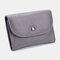 Women Genuine Leather Lychee Pattern Coin Purse Card Case Multifunctional Wallet - Grey1