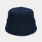 Unisex Denim Broken Holes Made-old Fashion Outdoor Sunshade Bucket Hat - #06