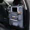 Pu Leather Car Seat Storage Bag 5 Colors Travel Solid Hang Bag  - Grey
