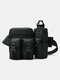 Casual Nylon Outdoor Release Buckle Multi-pockets Belt Bag With Water Bottle Pocket - #01