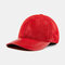 Men And Women Single Skin Thin Sheepskin Baseball Cap Leather Hat Tide - Sheepskin plus velvet big red