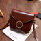 Vintage PU Leather Phone Bag Shoulder Bags Crossbody Bag - Coffee