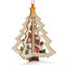 Christmas 3D Wooden Pendant Star Bell Tree Hang Ornaments Home Party Decorations Kids Gifts - #3