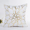 Housse de coussin bronzante or imprimé décoratif taie d'oreiller décor de canapé à la maison - #4
