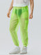 Cadena transparente de malla para hombre Carga Pantalones - Verde