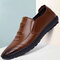Men Non Slip Soft Loafers Comfy Slip On Casual Driving Shoes - Brown