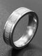 Trendy Simple Carved Roman Numeral Circle-shaped Stainless Steel Ring - Silver