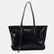 Women Alligator Large Capacity Handbag Shoulder Bag Tote - Black
