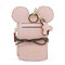 Women Cute Animal Shape Card Holder Wallet Purse Neck Bag  - Pink