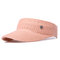Women Wool Knit Sunshade Baseball Cap Outdoor Sports Casual Empty Top Solid Color Hat - Pink