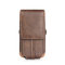 Casual Men 3 Card Holders Waist Bag Portable Pu Leather Phone Bag For Iphone - Brown