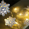 KCASA KT-12 Halloween Decorated Snowflake Metal Lights 2 Meter 20 Lights - White