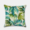 Tropical Flower Pillowcase Leaf Plant Digital Printed Linen Without Core - #1