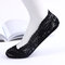 Women Summer Sweet Breathable Lace Antiskid Silicone Invisible Boat Socks Incense Shallow Socks - Black