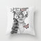 New Print Woman Flower Head Avatar Pillowcase Home Sofa Office Cushion Cover - #13