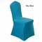 Elegante color sólido elástico elástico silla cubierta de asiento ordenador comedor Hotel decoración de fiesta - Celeste
