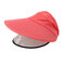 COLLROWN Women's Summer Sun Hat Double-layer Removable Sun Visor Big-edge Anti-UV  - Rose