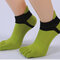 جوارب قطنية للنساء ممارسة جوارب رياضية Yoga جورب مضاد للانزلاق بخمسة أصابع - أخضر