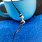 Trendy Geometric Animal Pendant Bracelet Alloy Cat Leather Bracelet Chic Jewelry - Silver