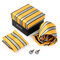 Men Tie Polyester Hanky Cufflinks Set Neckwear Wedding Business Accessories - 018