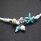 Bohemian Conch Starfish Pendant Beaded Anklet Beach Anklet - 01