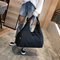 Waterproof High-Capacity Handbag Travelling Bag Shopping Bag  Luggage  Bag - Black