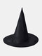 Chapeau de sorcière d'halloween avec LED lumières accessoires de décoration de fête pour les décors de maison enfant adulte Costume de fête arbre suspendu ornement - #13
