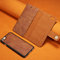 Men And Women 2PCS Trifold 3 Card Slot Phone Bag For iPhone Magnetic Set Purse  - Brown