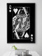 Poker Q Pattern Canvas Painting Unframed Wall Art Canvas Living Room Home Decor - #06